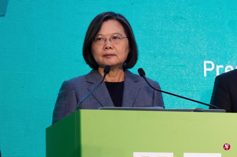蔡英文1月11日在记者会演讲。(彭博社档案照) 蔡英文1月11日在记者会演讲。(彭博社档案照)