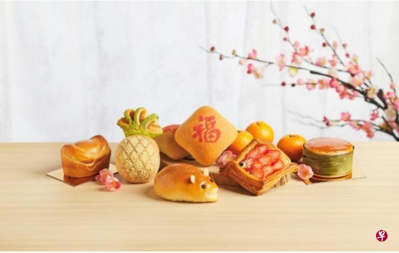 面包物语限定推出六款鼠年新品面包。(商家提供) 面包物语限定推出六款鼠年新品面包。(商家提供)
