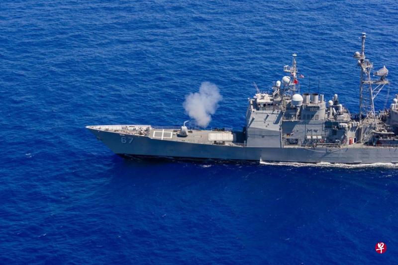 前天通过台湾海峡的提康德罗加级导弹巡洋舰夏洛号(USS Shiloh)。此图摄于2015年6月。(取自USS Shiloh面簿专页) 前天通过台湾海峡的提康德罗加级导弹巡洋舰夏洛号(USS Shiloh)。此图摄于2015年6月。(取自USS Shiloh面簿专页)