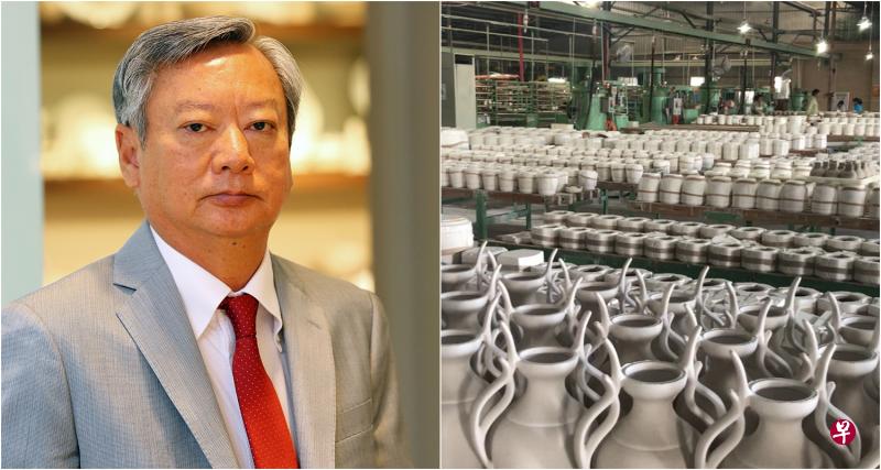 本地陶瓷餐具品牌陆升董事长陆镇源(左图),位于中国德化的工厂能大量制造陶瓷品。 (档案照、李熙爱摄) 本地陶瓷餐具品牌陆升董事长陆镇源(左图),位于中国德化的工厂能大量制造陶瓷品。 (档案照、李熙爱摄)