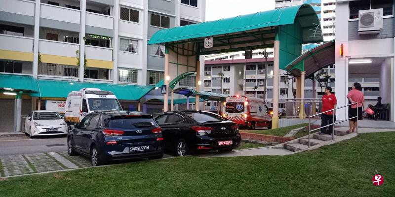 警方与民防人员接获投报后赶往现场。(读者提供) 警方与民防人员接获投报后赶往现场。(读者提供)