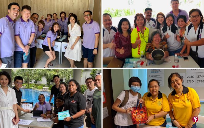 义工们在白沙-榜鹅集选区派发口罩时,居民纷纷送上致谢的礼物。(取自面簿) 义工们在白沙-榜鹅集选区派发口罩时,居民纷纷送上致谢的礼物。(取自面簿)