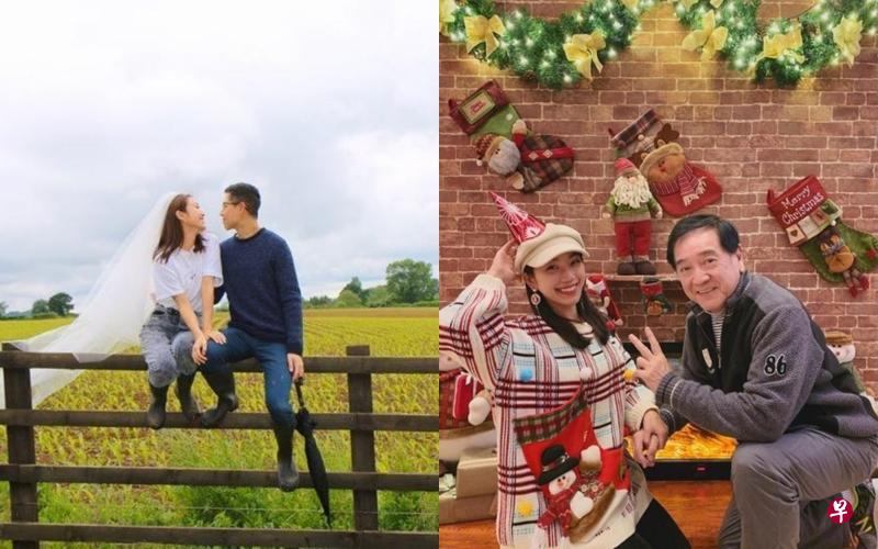 秦沛(右)的女儿姜丽文与男友原定2日结婚(左图)。(互联网) 秦沛(右)的女儿姜丽文与男友原定2日结婚(左图)。(互联网)