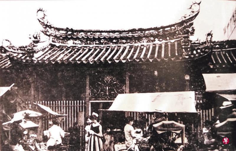 1950年代的观音堂旧貌。 1950年代的观音堂旧貌。