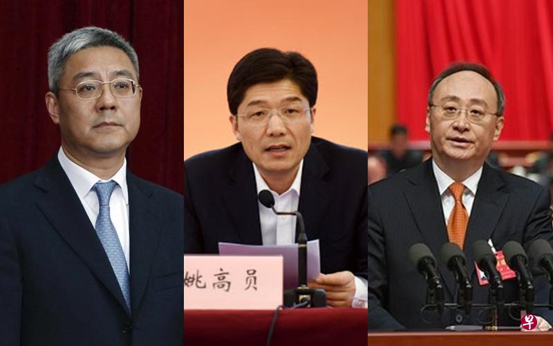 河南省长尹弘(左起)、温州市长姚高员、四川省长尹力因在抗疫、应急和治理能力上表现突出,被民众形容为“硬核官员”。(互联网) 河南省长尹弘(左起)、温州市长姚高员、四川省长尹力因在抗疫、应急和治理能力上表现突出,被民众形容为“硬核官员”。(互联网)