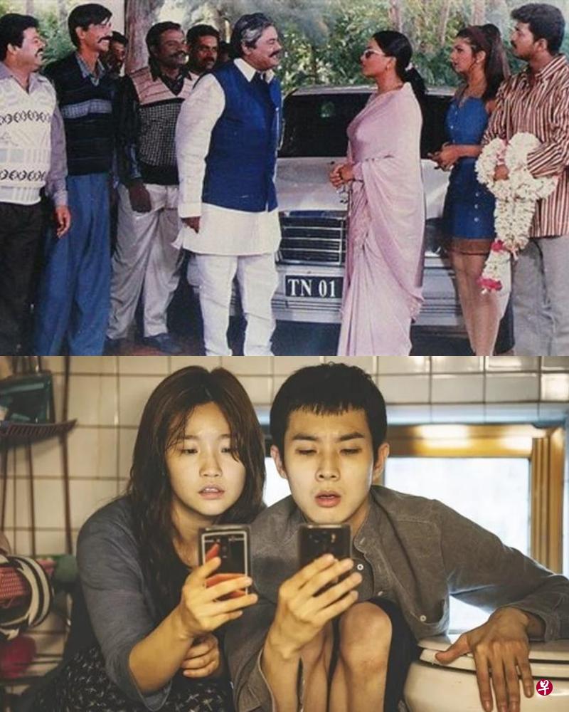 《寄生上流》被指有不少桥段与1999年的印度电影“Minsara Kanna”(上图)雷同。(互联网) 《寄生上流》被指有不少桥段与1999年的印度电影“Minsara Kanna”(上图)雷同。(互联网)
