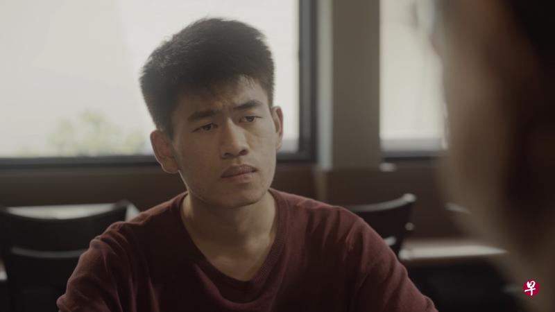 曹峻铭在《吉米》自导自演有幻想症的少年吉米。（受访者提供）