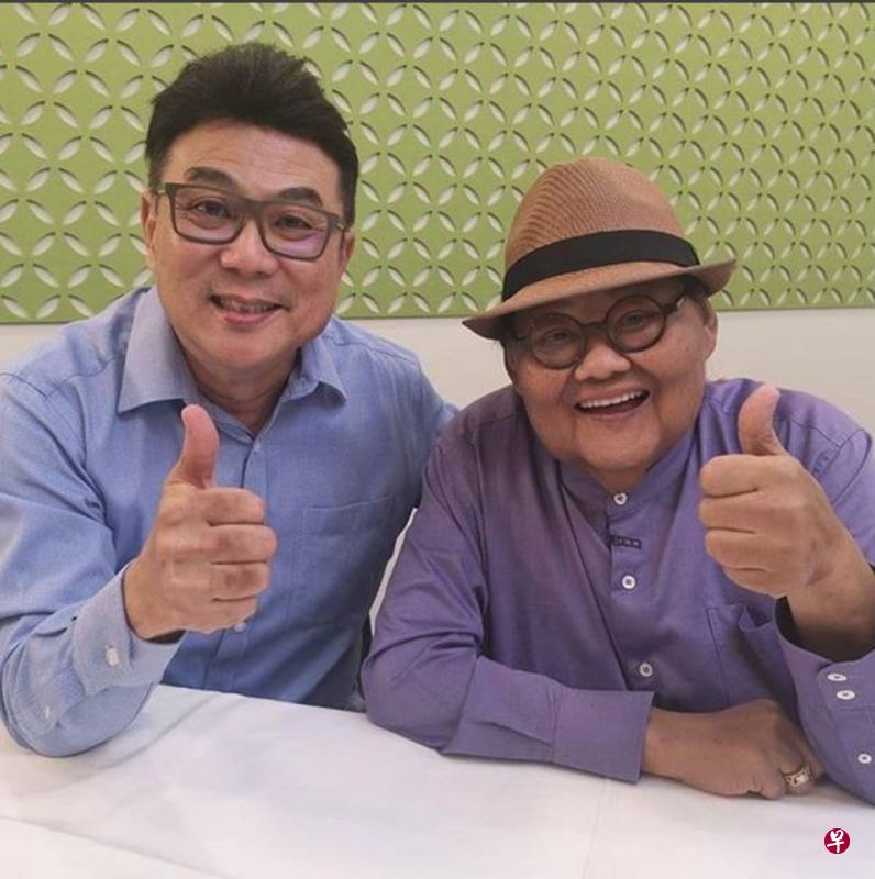 梁志强（左）与林益民最近碰面。（梁志强IG图）