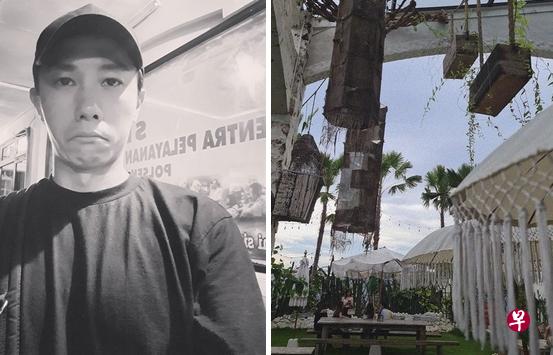人在峇里岛的陈泂江在IG上载照片透露被打抢。（图／陈泂江IG）