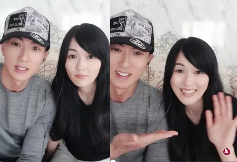 吴尊与老婆开直播回答网友提问。(网络) 吴尊与老婆开直播回答网友提问。(网络)