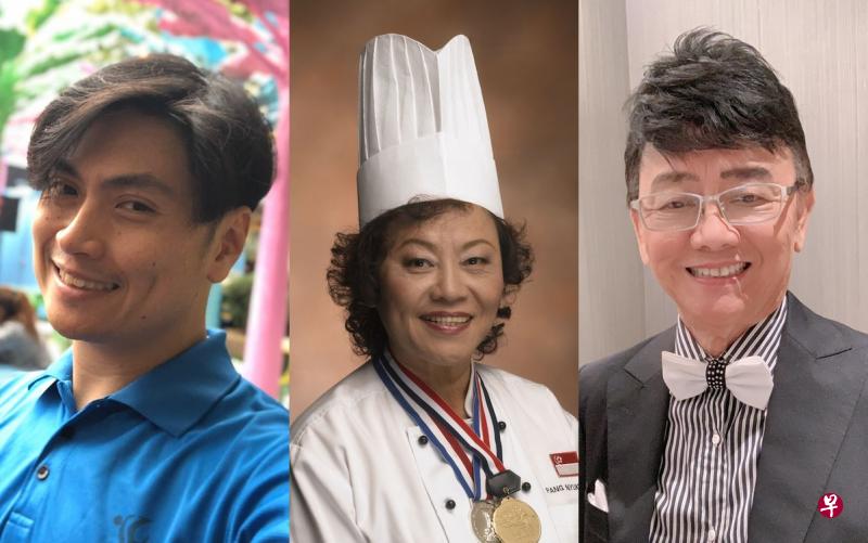 (左起)人协导师杜剑兴、烹饪老师彭玉芸及资深歌手兼歌唱教练谢金石。 (左起)人协导师杜剑兴、烹饪老师彭玉芸及资深歌手兼歌唱教练谢金石。