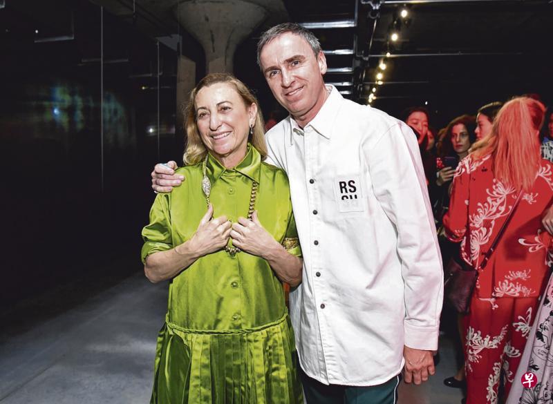 Raf Simons(右)与Miuccia Prada将共同担起品牌创意大权。(互联网) Raf Simons(右)与Miuccia Prada将共同担起品牌创意大权。(互联网)