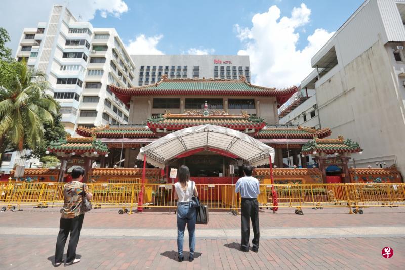 四马路观音堂仍将关闭至另行通知。(档案照) 四马路观音堂仍将关闭至另行通知。(档案照)