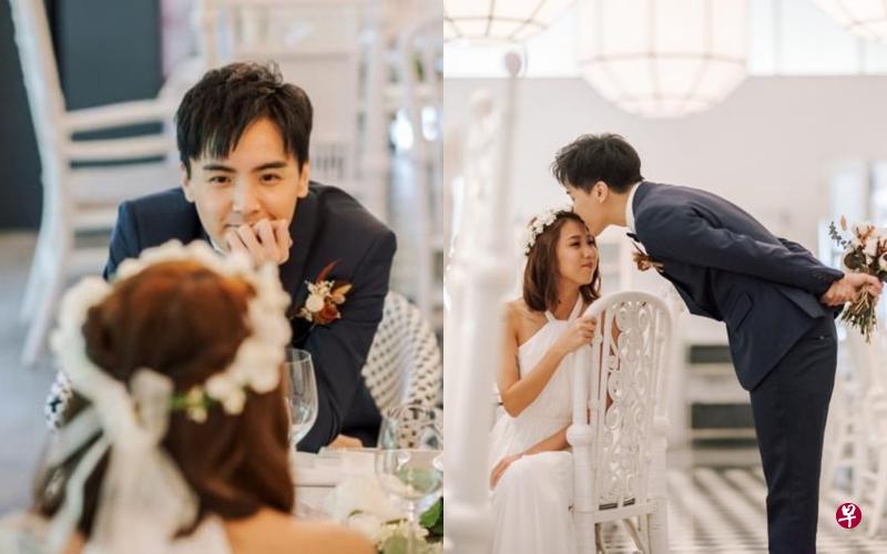 何维健宣布婚讯时没公开新娘样貌,随后才大方公开(右图)。 何维健宣布婚讯时没公开新娘样貌,随后才大方公开(右图)。