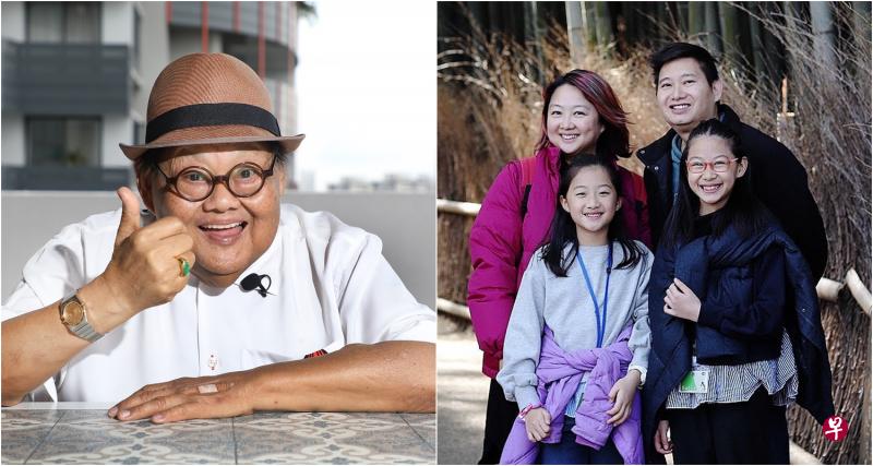 林益民(左图)如今除了到医院复诊或工作,其他时间都留在家里。林爱心(左图后排左)与丈夫和两个女儿定居日本。(档案照、林爱心提供) 林益民(左图)如今除了到医院复诊或工作,其他时间都留在家里。林爱心(左图后排左)与丈夫和两个女儿定居日本。(档案照、林爱心提供)