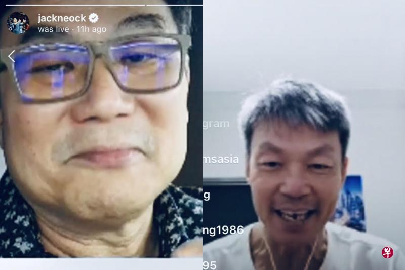 梁志强和李国煌昨晚开直播,同时观看人数高达2400人。(互联网) 梁志强和李国煌昨晚开直播,同时观看人数高达2400人。(互联网)