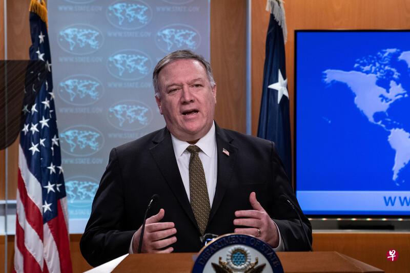 美国国务卿蓬佩奥前天表示，中国趁疫情持续挑衅行径，侵蚀香港自治权、逮捕泛民主派人士，对台湾施加军事压力、胁迫南中国海邻国。（路透社）