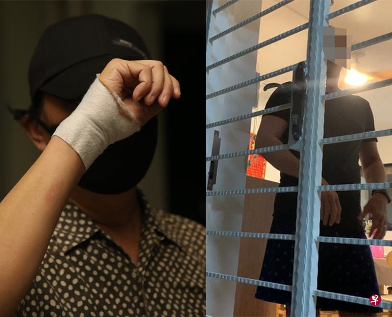 陈先生(左)声称跟楼上邻居起争执时,遭对方推倒在地导致他的右手腕骨折。住在楼上的冯先生(右)一再强调,没有发出陈先生所说的各种噪音。 陈先生(左)声称跟楼上邻居起争执时,遭对方推倒在地导致他的右手腕骨折。住在楼上的冯先生(右)一再强调,没有发出陈先生所说的各种噪音。