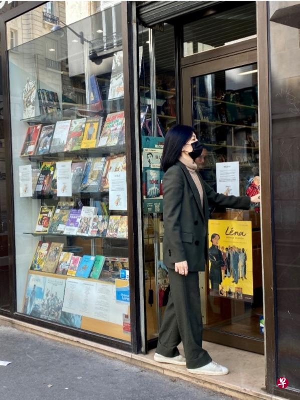 法国把书局列为必需品之一。(欧菁仙提供) 法国把书局列为必需品之一。(欧菁仙提供)