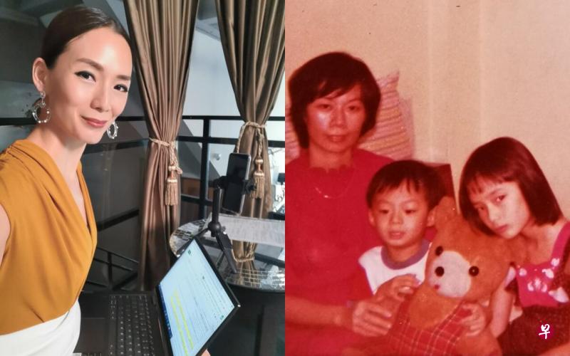 左图:郑秀珍因为自己的童年经历,现在不给儿子压力。右图:郑秀珍(右)和弟弟及妈妈合照。(受访者提供) 左图:郑秀珍因为自己的童年经历,现在不给儿子压力。右图:郑秀珍(右)和弟弟及妈妈合照。(受访者提供)