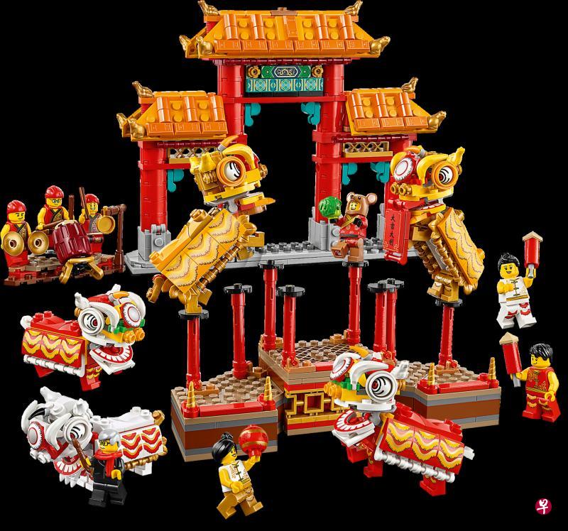 乐高配合华人节日推出的春节年货市场、赛龙舟和舞龙舞狮等主题系列。 乐高配合华人节日推出的春节年货市场、赛龙舟和舞龙舞狮等主题系列。