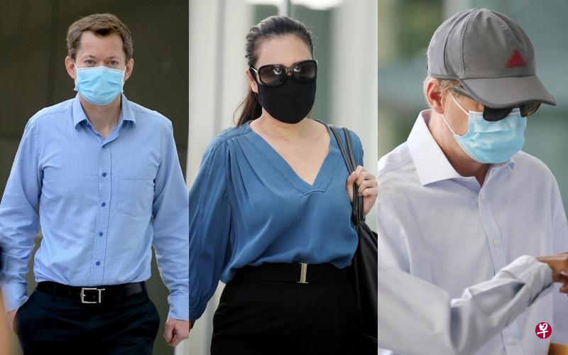 来自美国的52岁男子杰弗里·布朗尼(左起)和40岁的太太宝阮·布朗尼在罗拔申码头的一家酒吧与不同住的友人45岁澳大利亚籍男子迈克尔·切尔尼喝酒聊天,昨天被控。(海峡时报) 来自美国的52岁男子杰弗里·布朗尼(左起)和40岁的太太宝阮·布朗尼在罗拔申码头的一家酒吧与不同住的友人45岁澳大利亚籍男子迈克尔·切尔尼喝酒聊天,昨天被控。(海峡时报)