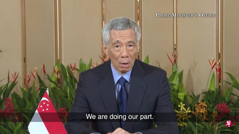 李显龙总理周五(6月5日)上午在面簿分享他在全球疫苗峰会的视讯发言,并指出世界各国都身处同一个战场,新加坡将在这一全球行动召唤中尽自己的一份力量。(取自李总理面簿视频截图) 李显龙总理周五(6月5日)上午在面簿分享他在全球疫苗峰会的视讯发言,并指出世界各国都身处同一个战场,新加坡将在这一全球行动召唤中尽自己的一份力量。(取自李总理面簿视频截图)