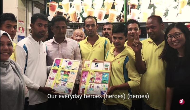 三校合作写词谱曲制作MV向日常生活的无名英雄致敬。图片取自《平凡英雄》MV。(诺雅初院提供) 三校合作写词谱曲制作MV向日常生活的无名英雄致敬。图片取自《平凡英雄》MV。(诺雅初院提供)