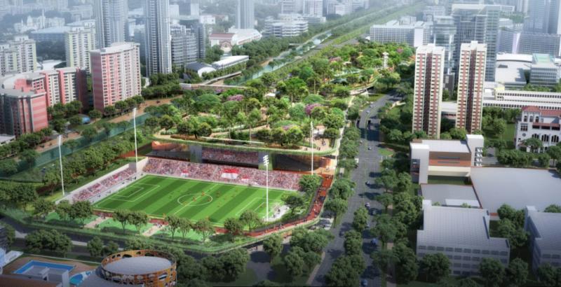 大巴窑综合发展项目将集体育中心、综合诊所、图书馆和城市公园于一体。(体理会提供构想图) 大巴窑综合发展项目将集体育中心、综合诊所、图书馆和城市公园于一体。(体理会提供构想图)