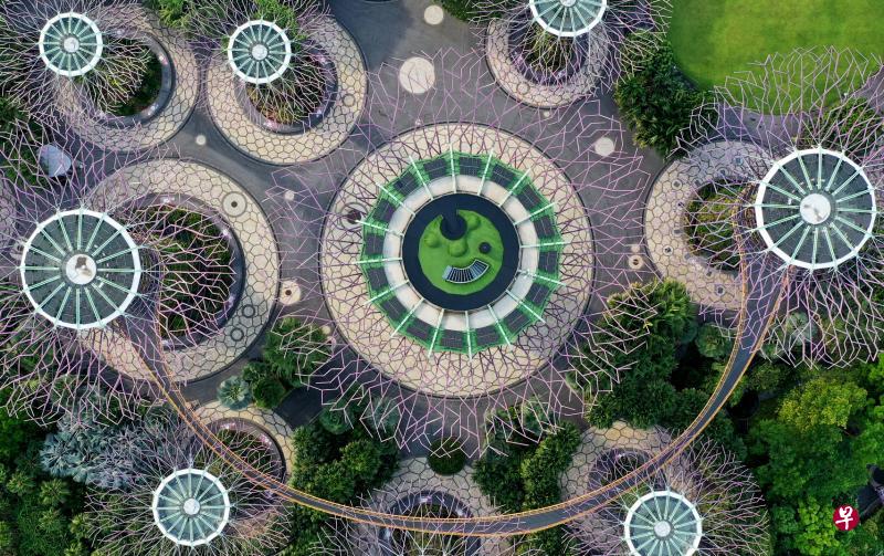 阻断措施期间寂静的滨海湾花园。(档案照片) 阻断措施期间寂静的滨海湾花园。(档案照片)