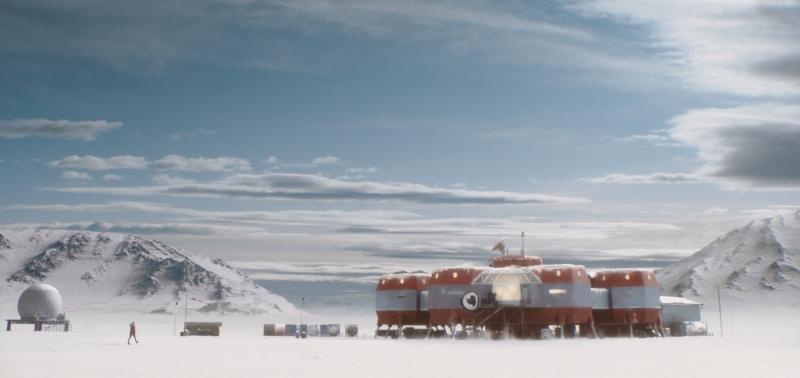 《极地暗杀》故事背景发生在冰天雪地的南极国际研究站。(HBO Asia提供) 《极地暗杀》故事背景发生在冰天雪地的南极国际研究站。(HBO Asia提供)