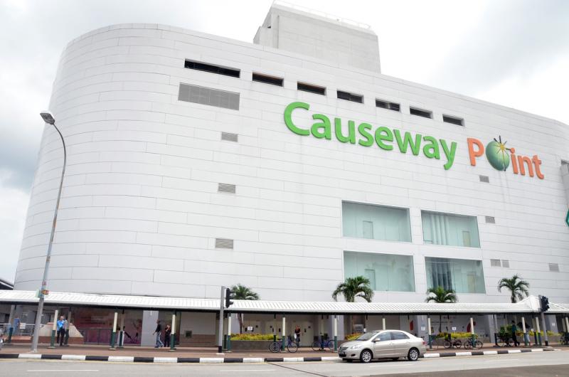 曾有冠病病患到访长堤坊(Causeway Point)。(档案照) 曾有冠病病患到访长堤坊(Causeway Point)。(档案照)