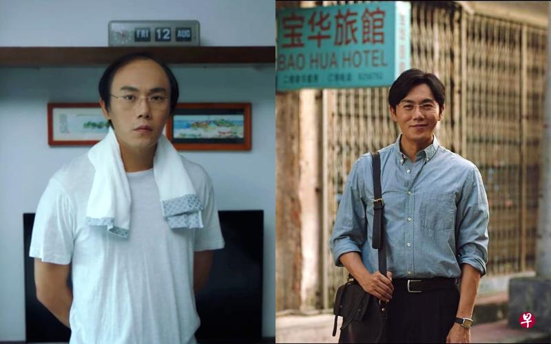 秦昊设计秃头造型(左图)强化主角张东升的自卑感。(互联网) 秦昊设计秃头造型(左图)强化主角张东升的自卑感。(互联网)