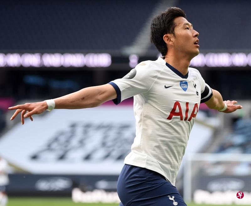 孙兴慜上一场比赛贡献进球与助攻,为热刺取得最后胜利。(法新社) 孙兴慜上一场比赛贡献进球与助攻,为热刺取得最后胜利。(法新社)