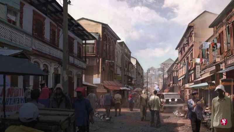 《南洋女儿情》耗资653万打造街景。 (档案) 《南洋女儿情》耗资653万打造街景。 (档案)