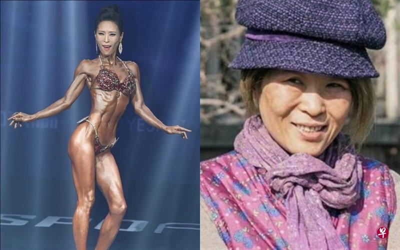 《不死神灵》里的“鬼魂奶奶”黄石正(右图)练出紧实肌肉线条,令人惊艳。(互联网) 《不死神灵》里的“鬼魂奶奶”黄石正(右图)练出紧实肌肉线条,令人惊艳。(互联网)