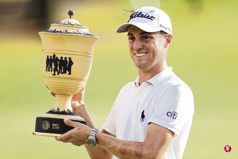 托马斯以三杆优势夺圣裘德邀请赛冠军。(法新社) 托马斯以三杆优势夺圣裘德邀请赛冠军。(法新社)