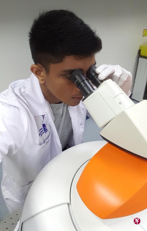 获颁国家科学奖学金(博士)的劳伦斯日后希望能投入医疗科技领域,通过研发可穿戴设备和分析数据等来改善人们的生活。(新科研提供) 获颁国家科学奖学金(博士)的劳伦斯日后希望能投入医疗科技领域,通过研发可穿戴设备和分析数据等来改善人们的生活。(新科研提供)