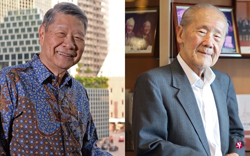 新加坡儿童会会长许俊辉和著名学者王赓武教授,一同获颁殊功勋章(Distinguished Service Order)。(档案照片) 新加坡儿童会会长许俊辉和著名学者王赓武教授,一同获颁殊功勋章(Distinguished Service Order)。(档案照片)