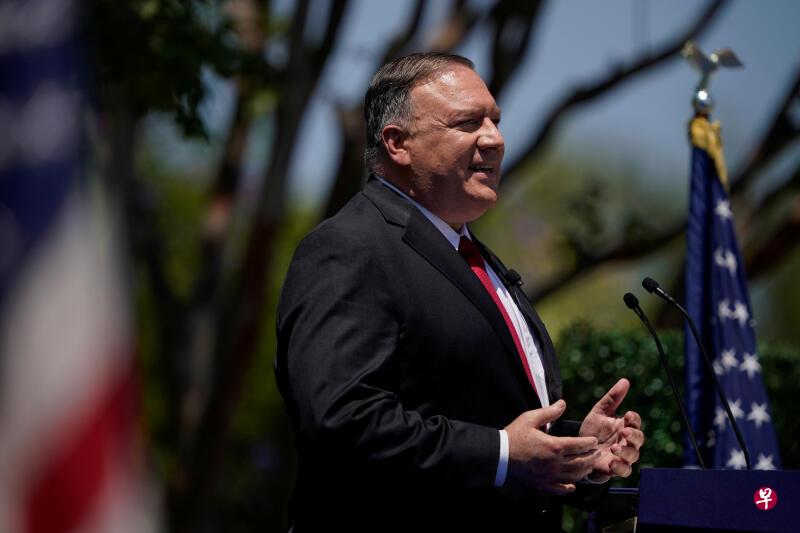 7月23日,美国国务卿蓬佩奥发表了题为《共产中国与自由世界的未来》的演讲。(路透社) 7月23日,美国国务卿蓬佩奥发表了题为《共产中国与自由世界的未来》的演讲。(路透社)