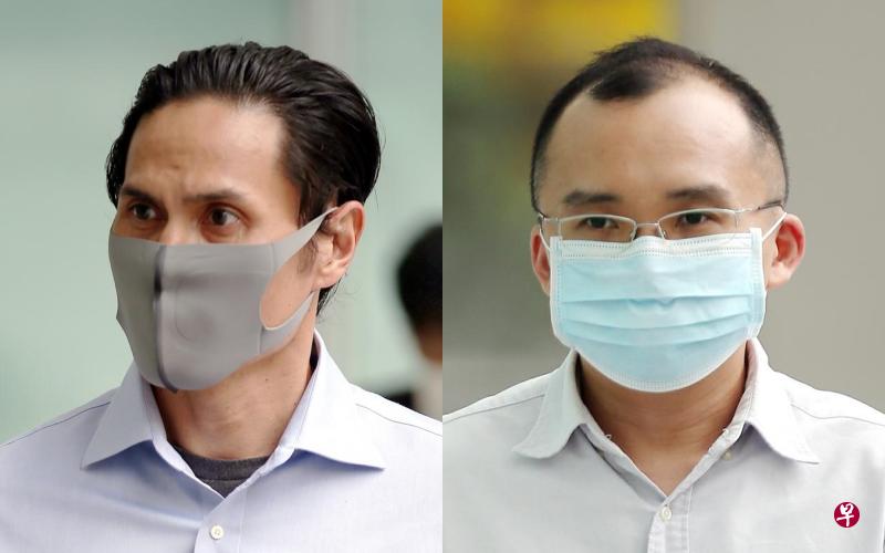 消防副队长纳詹(左)对修改后的疏忽行为导致他人重伤控状不认罪,昨天被判罪成。而消防队长钟志文则在控状之前修改后选择认罪。(海峡时报) 消防副队长纳詹(左)对修改后的疏忽行为导致他人重伤控状不认罪,昨天被判罪成。而消防队长钟志文则在控状之前修改后选择认罪。(海峡时报)