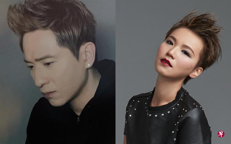 石康钧(左)与铃凯为电视剧《我的女侠罗明依》演唱的主题曲《乱》深受欢迎。(受访者提供) 石康钧(左)与铃凯为电视剧《我的女侠罗明依》演唱的主题曲《乱》深受欢迎。(受访者提供)