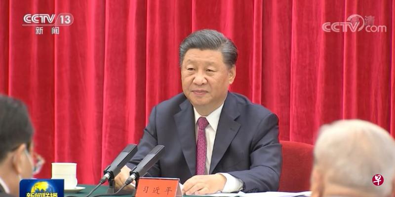 中国国家主席习近平在今日(3日)在抗战胜利75周年座谈会上讲话。(新闻联播截图) 中国国家主席习近平在今日(3日)在抗战胜利75周年座谈会上讲话。(新闻联播截图)