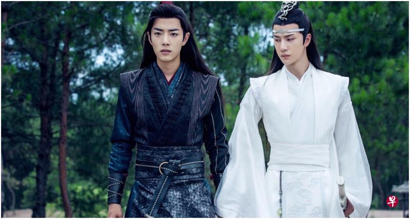 《陈情令》捧红了肖战(左)和王一博。 《陈情令》捧红了肖战(左)和王一博。