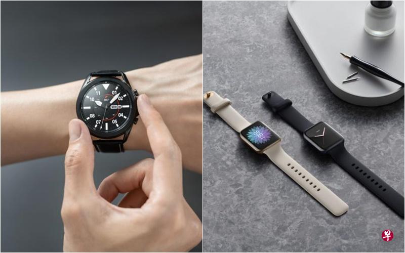 韩国三星和中国Oppo两大科技品牌最近分别推出了新智能手表Galaxy Watch3及Oppo Watch。 韩国三星和中国Oppo两大科技品牌最近分别推出了新智能手表Galaxy Watch3及Oppo Watch。