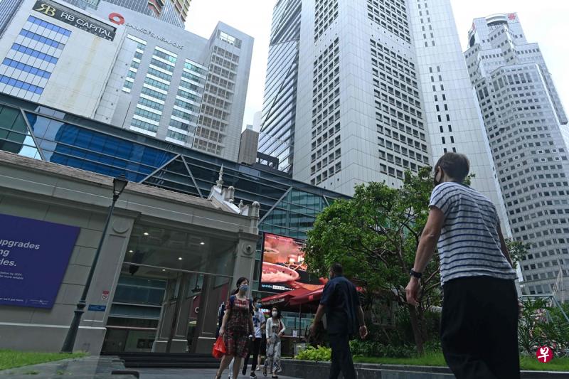 我国中央商业区。(法新社) 我国中央商业区。(法新社)