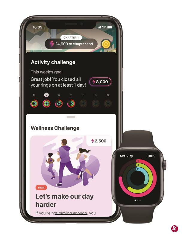 LumiHealth根据个人性别、年龄、体重定制个性化提示、训练计划和奖励方式,鼓励用户建立活跃健康的生活习惯。(苹果提供) LumiHealth根据个人性别、年龄、体重定制个性化提示、训练计划和奖励方式,鼓励用户建立活跃健康的生活习惯。(苹果提供)