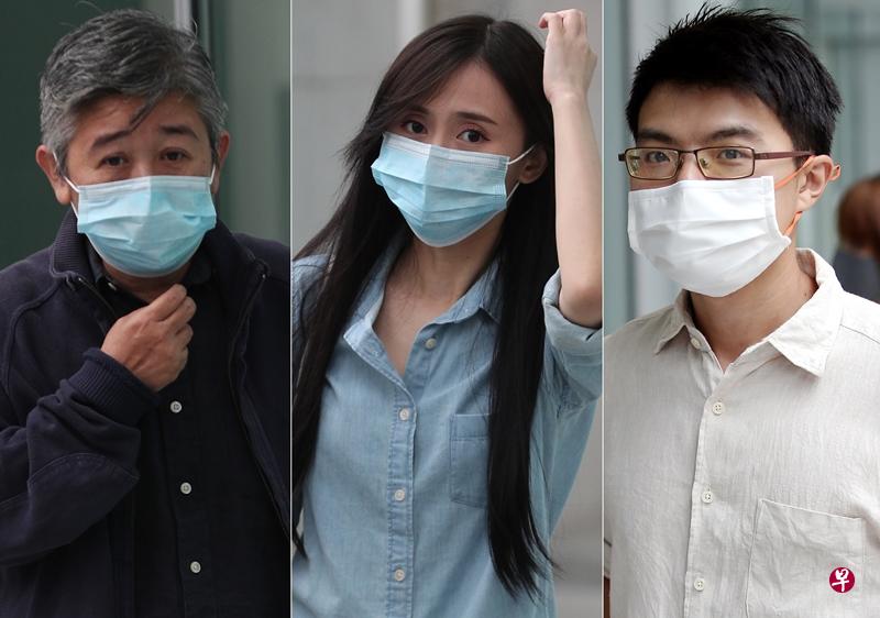 被告傅媛聂(左起)、傅敏与冯日文。(海峡时报) 被告傅媛聂(左起)、傅敏与冯日文。(海峡时报)