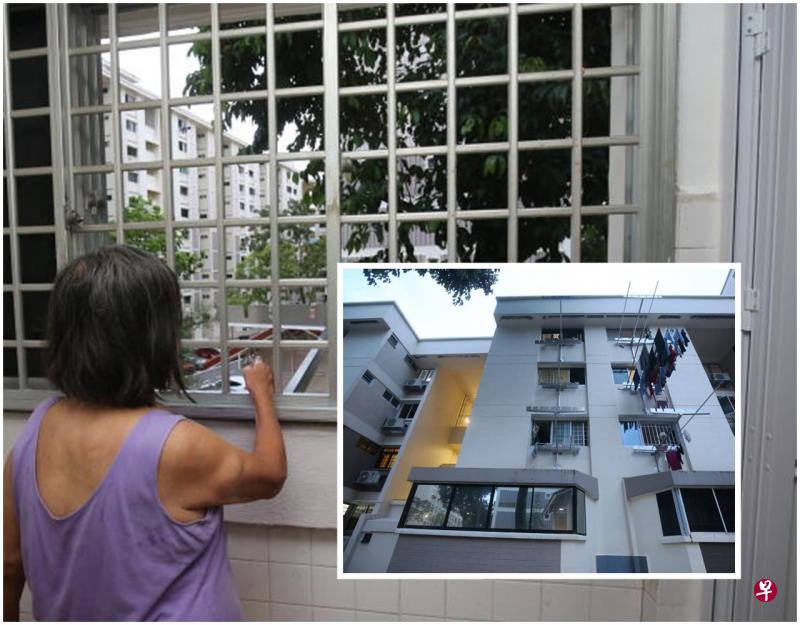 起争执的两户人家住在勿洛水池路126座组屋;杨女士指楼下邻居天天抽烟,她和丈夫与女儿就天天得吸二手烟。(唐家鸿摄) 起争执的两户人家住在勿洛水池路126座组屋;杨女士指楼下邻居天天抽烟,她和丈夫与女儿就天天得吸二手烟。(唐家鸿摄)