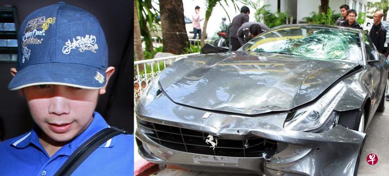 泰国红牛饮料创办人孙子沃拉育涉嫌在2012年开法拉利跑车撞倒一名警察后逃逸,警方到2017年才发出拘捕令。(法新社档案照片) 泰国红牛饮料创办人孙子沃拉育涉嫌在2012年开法拉利跑车撞倒一名警察后逃逸,警方到2017年才发出拘捕令。(法新社档案照片)